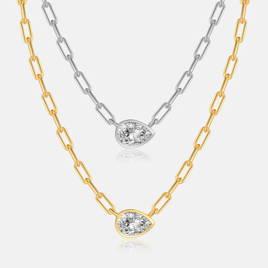 S925 Silver Diamond Versatile Simple Retro Premium Necklace